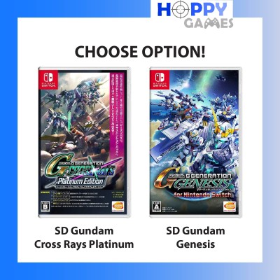 *现金+免费送货*[选择选项]SD高达G世代Cross Rays白金Genesis Nintendo Switch[亚洲封面-英文游戏]
